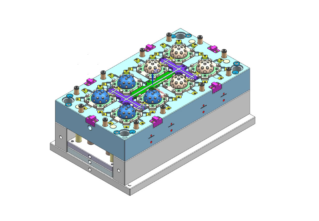 Molde GP, Molde de bola de pico, Molde de bola de pico personalizado, Molde de inyección, Molde de plástico, Molde de inyección de TPU, Fabricante de moldes de inyección, Molde de inyección de China