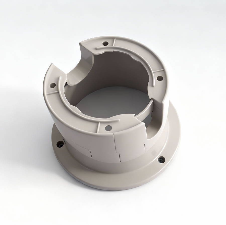 GP Mold food waste disposer parts injection molds, upper and lower casing, buttons, drain connector plastic molds, custom molds, Chinese mold manufacturer