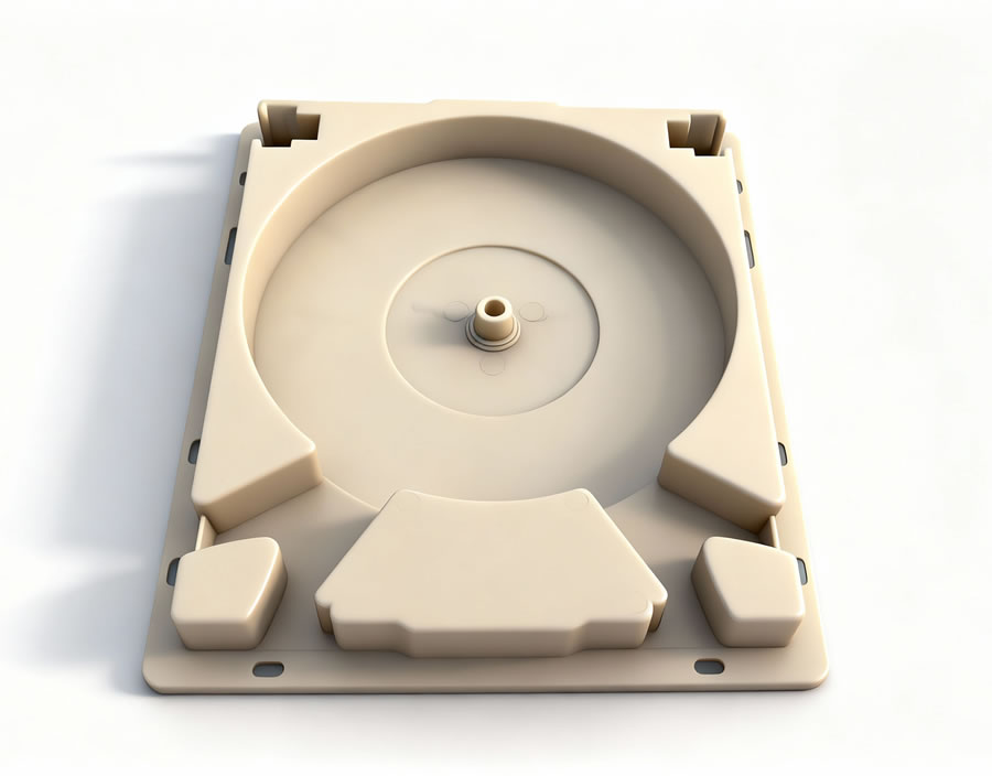 Moldes de inyección GP Mold para accesorios de puertas y ventanas, moldes de plástico para bases de soportes, platos giratorios y tapas de extremos, moldes personalizados.