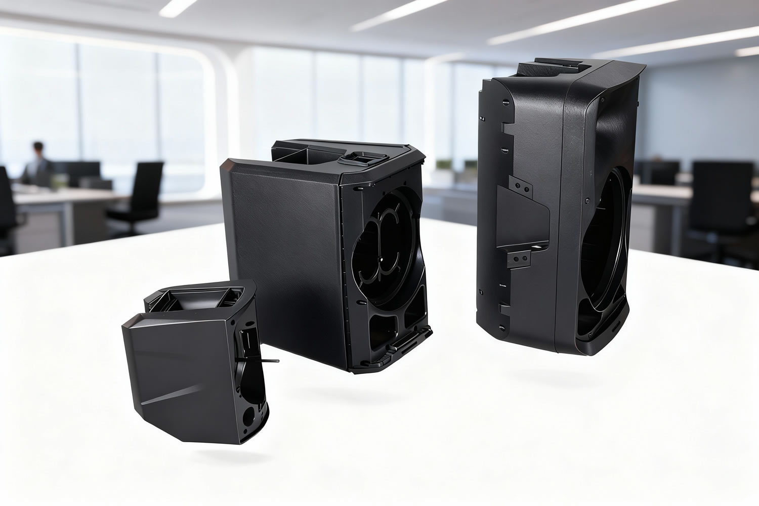 GP Mold: Audio speaker enclosure injection molds, casing, handle, air duct, and amplifier box injection molds, gas-assisted plastic molds, injection mold manufacturer, custom injection molds