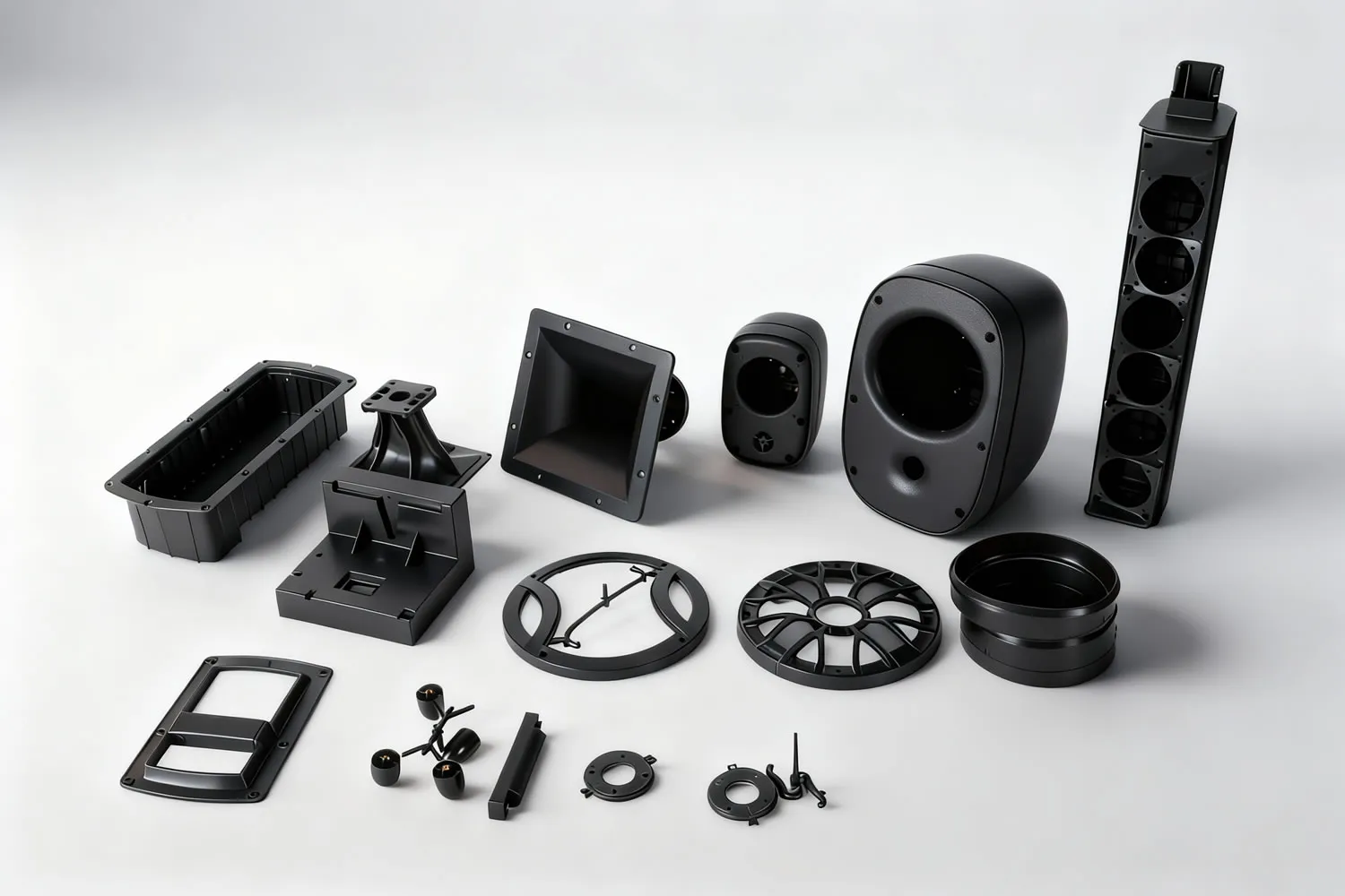 Fabricante de Moldes de Inyección para Componentes de Altavoces en China